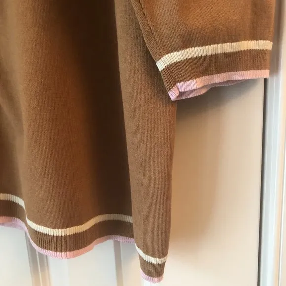 🌷 NEW Talbots Café Tipped Charming Cardigan 2X