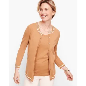 🌷 NEW Talbots Café Tipped Charming Cardigan 2X