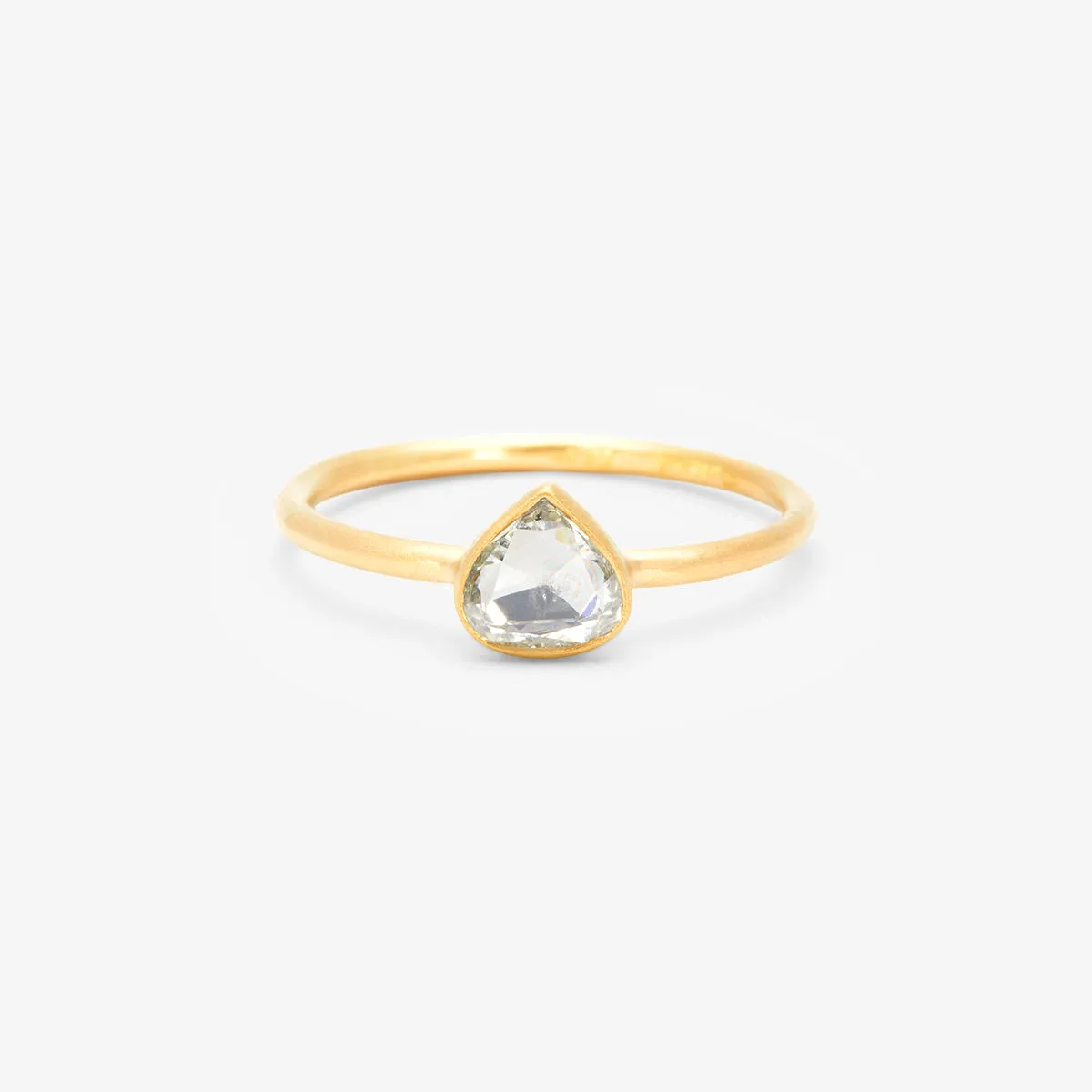 0.34 Carat One-of-a-Kind Rose Cut White Diamond Ring | DR39-OOAK