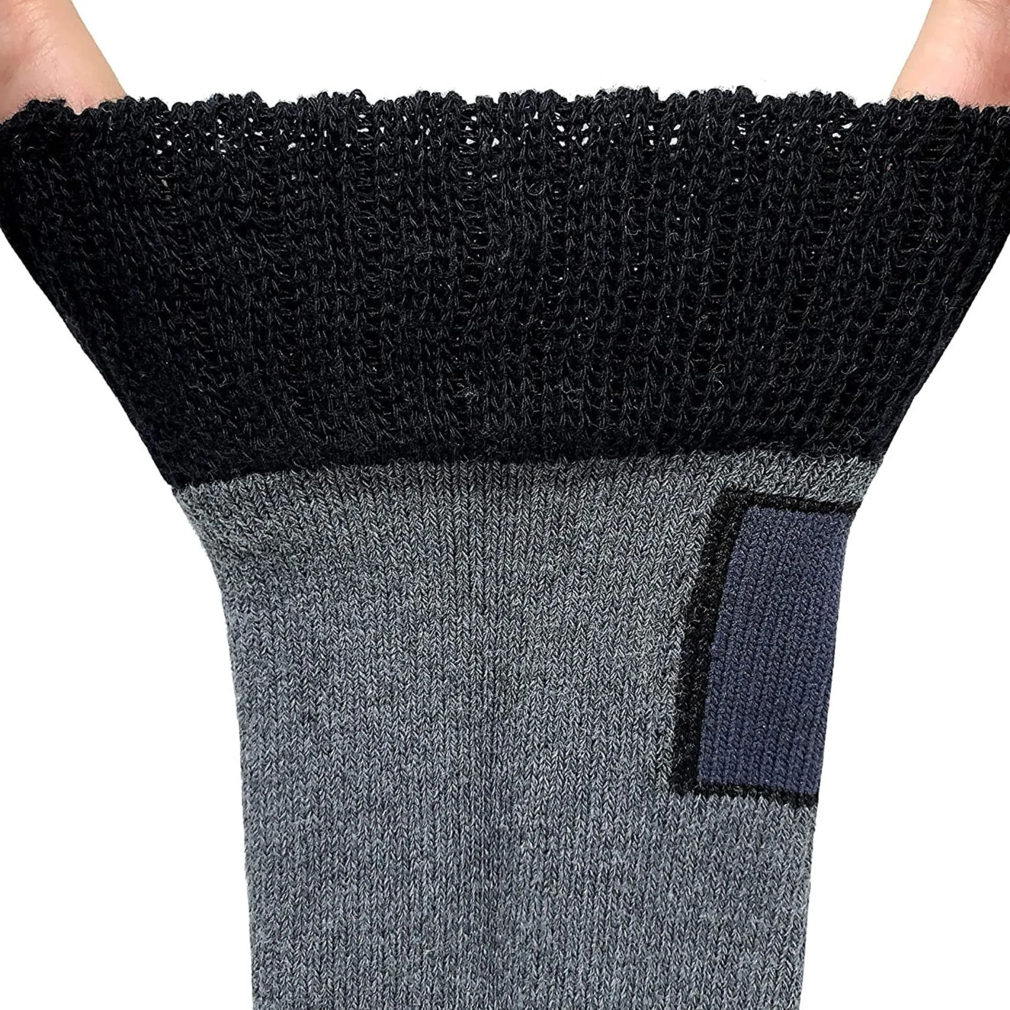 1 Pack Mens Thick Cotton Rigger Boot Socks for Hiking Outdoors