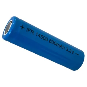 14500 LiFePO4 600mAh FLAT TOP