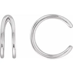 14K White Negative Space Ear Cuff