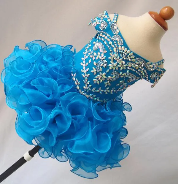 16 color avalible---Infant/toddler/baby/children/kids glitz Girl's Pageant Dress EB4018A