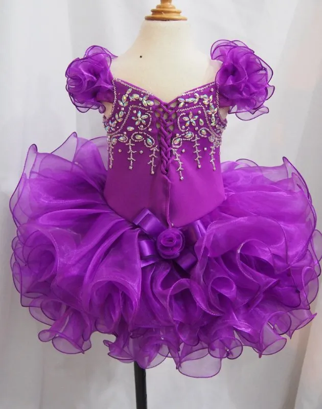 16 color-Infant/toddler/baby/children/kids doll style Girl's Pageant Dress