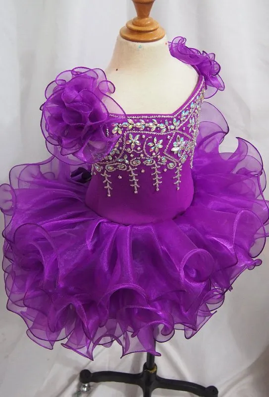 16 color-Infant/toddler/baby/children/kids doll style Girl's Pageant Dress