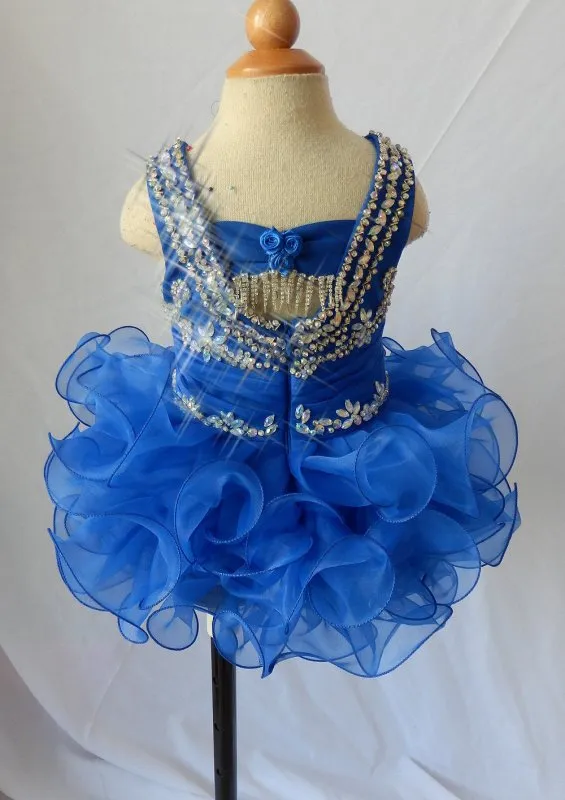 16 color ---Infant/toddler/baby/children/kids Girl's glitz Pageant evening Dress/clothing size1~4 G168