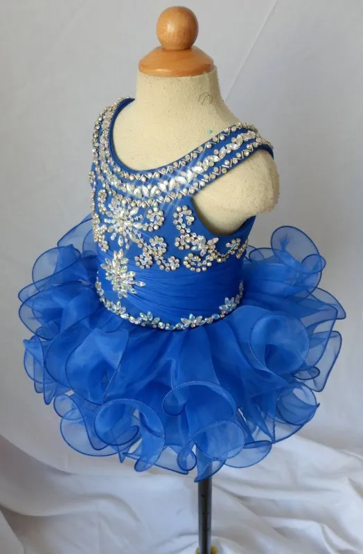 16 color ---Infant/toddler/baby/children/kids Girl's glitz Pageant evening Dress/clothing size1~4 G168