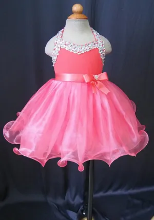 16 color---Infant/toddler/baby/children/kids Glitz Girl's Baby Doll Pageant Dress 1~4T G079-1