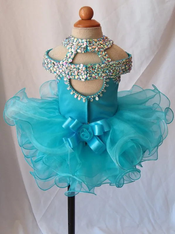16 color --- Infant/toddler/baby/children/kids glitz Girl's Pageant Dress 1~4T G081A