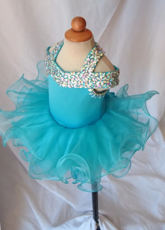 16 color --- Infant/toddler/baby/children/kids glitz Girl's Pageant Dress 1~4T G081A