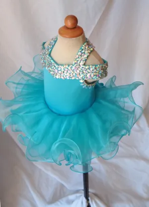 16 color --- Infant/toddler/baby/children/kids glitz Girl's Pageant Dress 1~4T G081A