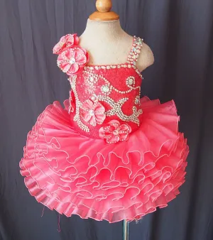 16 Colors Infant/toddler/baby/children/kids Girl's Glitz Pageant Dress