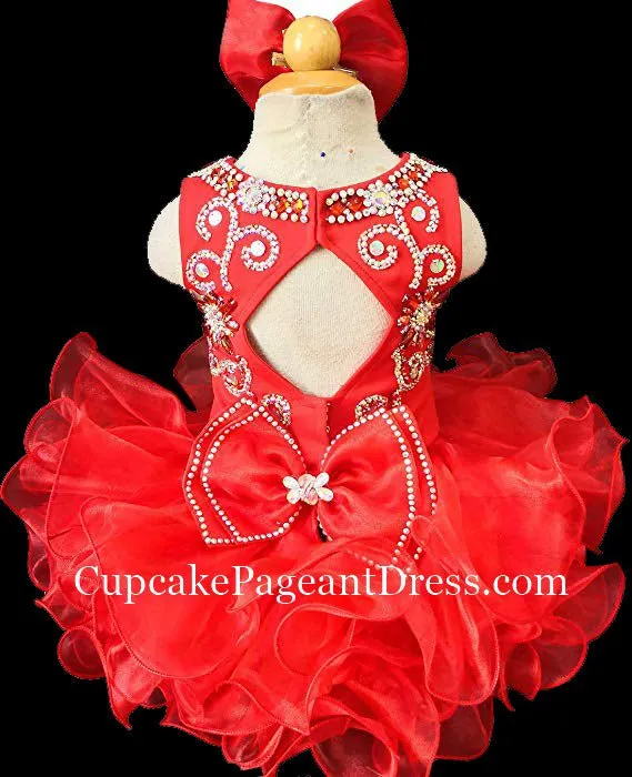 16 Colors---Little Girl/Toddler/Baby/Infant/Kids Glitz Cupcake Pageant Dress