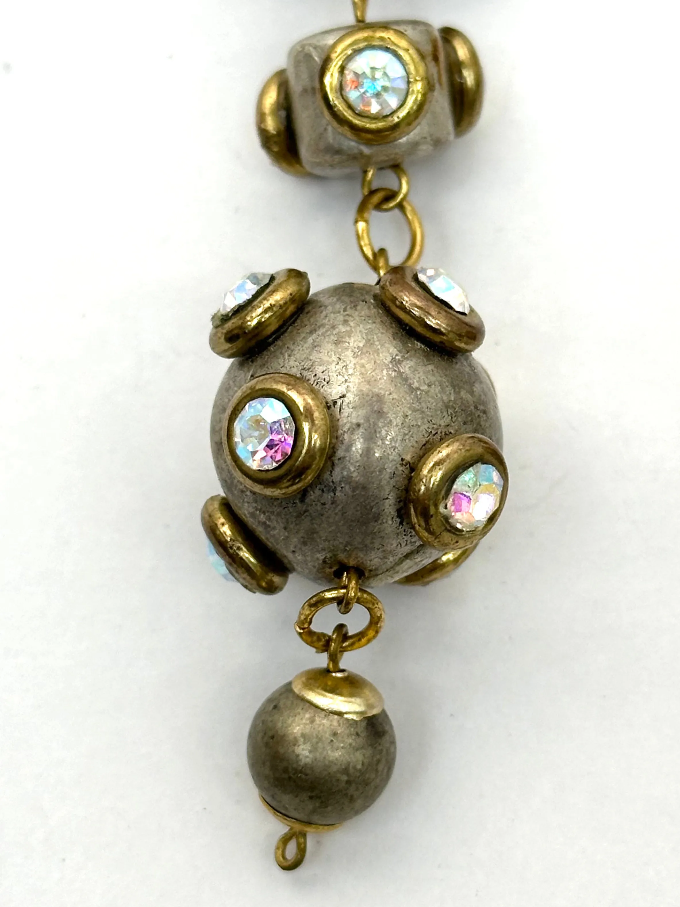 1980s Art-To-Wear Rhinestone Clip-Ons