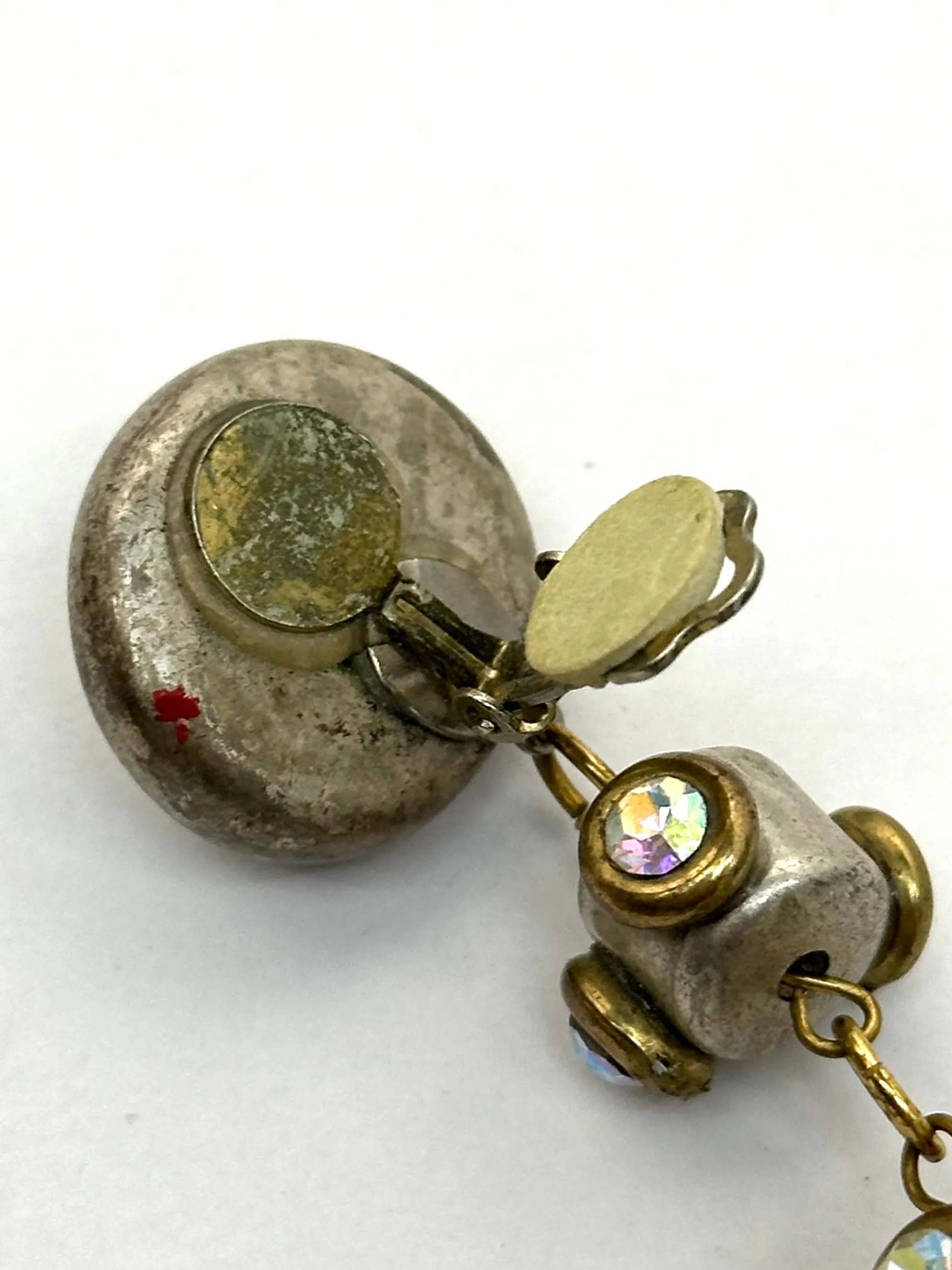 1980s Art-To-Wear Rhinestone Clip-Ons
