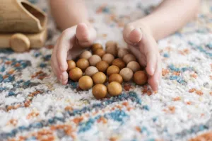 2-Tone Wooden Balls Set Of 10