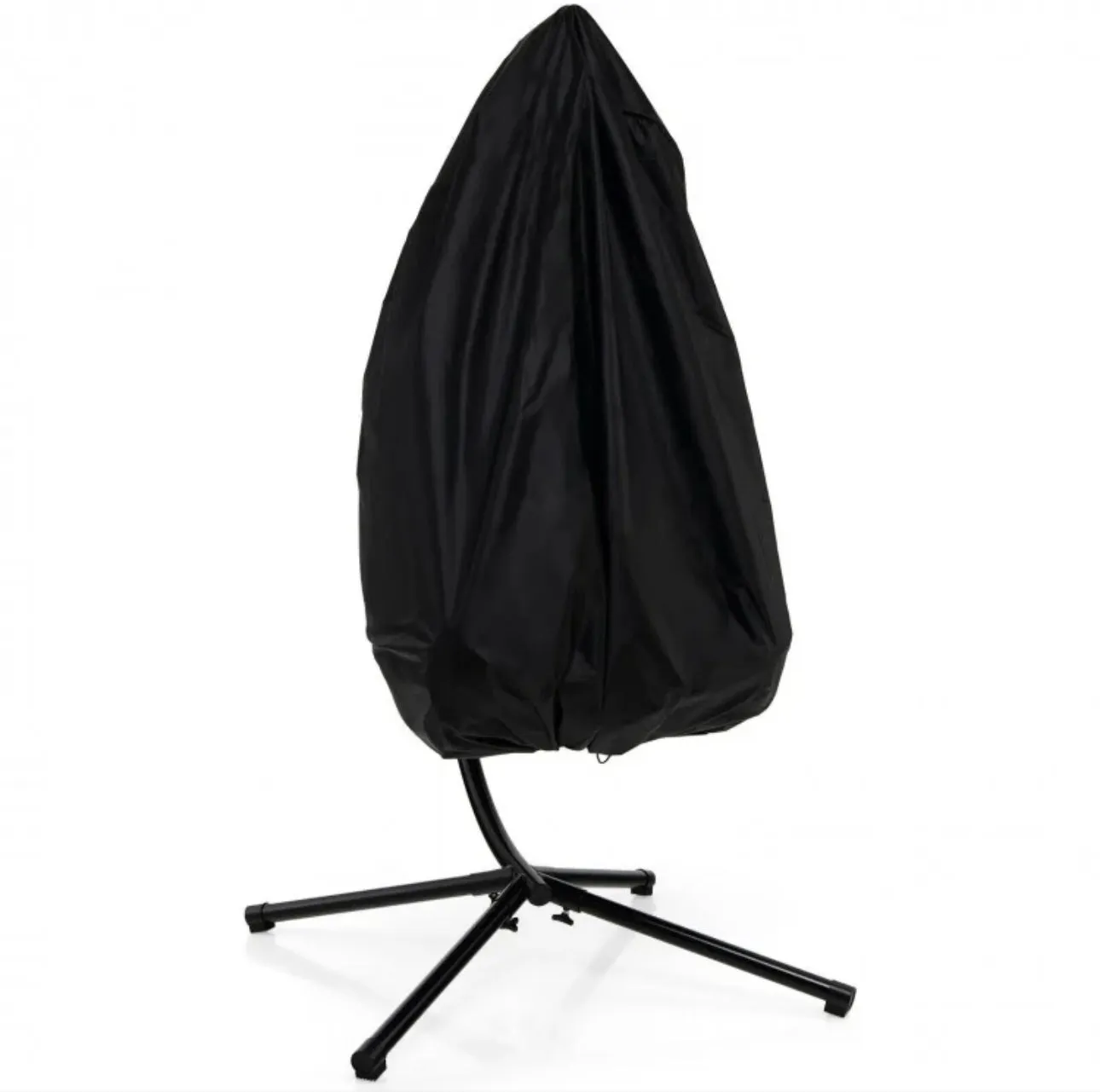 2025 Heavy Duty Patio Hanging Egg Chair With Stand | Soft Cushion | Headrest Pillow | Waterproof Cover | Folding Basket | Water Resistant | Holds 330lbs