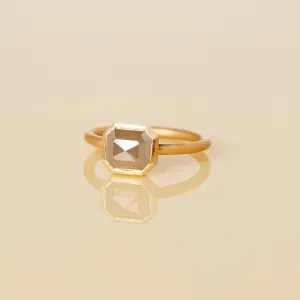 2.07 Carat One-of-a-Kind Rose Cut Grey Diamond Ring | DR87-OOAK