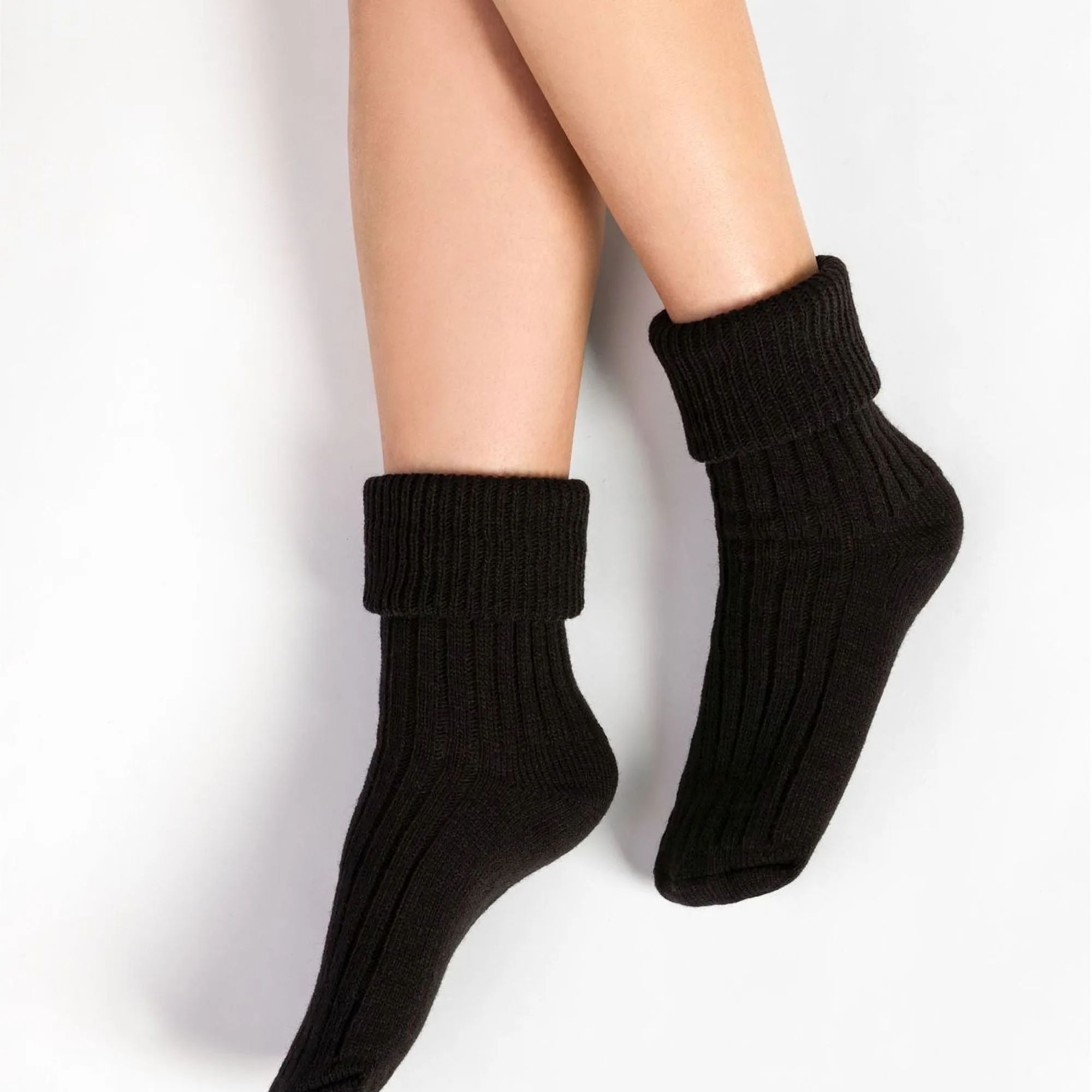 3 Pack Ladies Cosy Wool Bed Socks (2 Sizes)