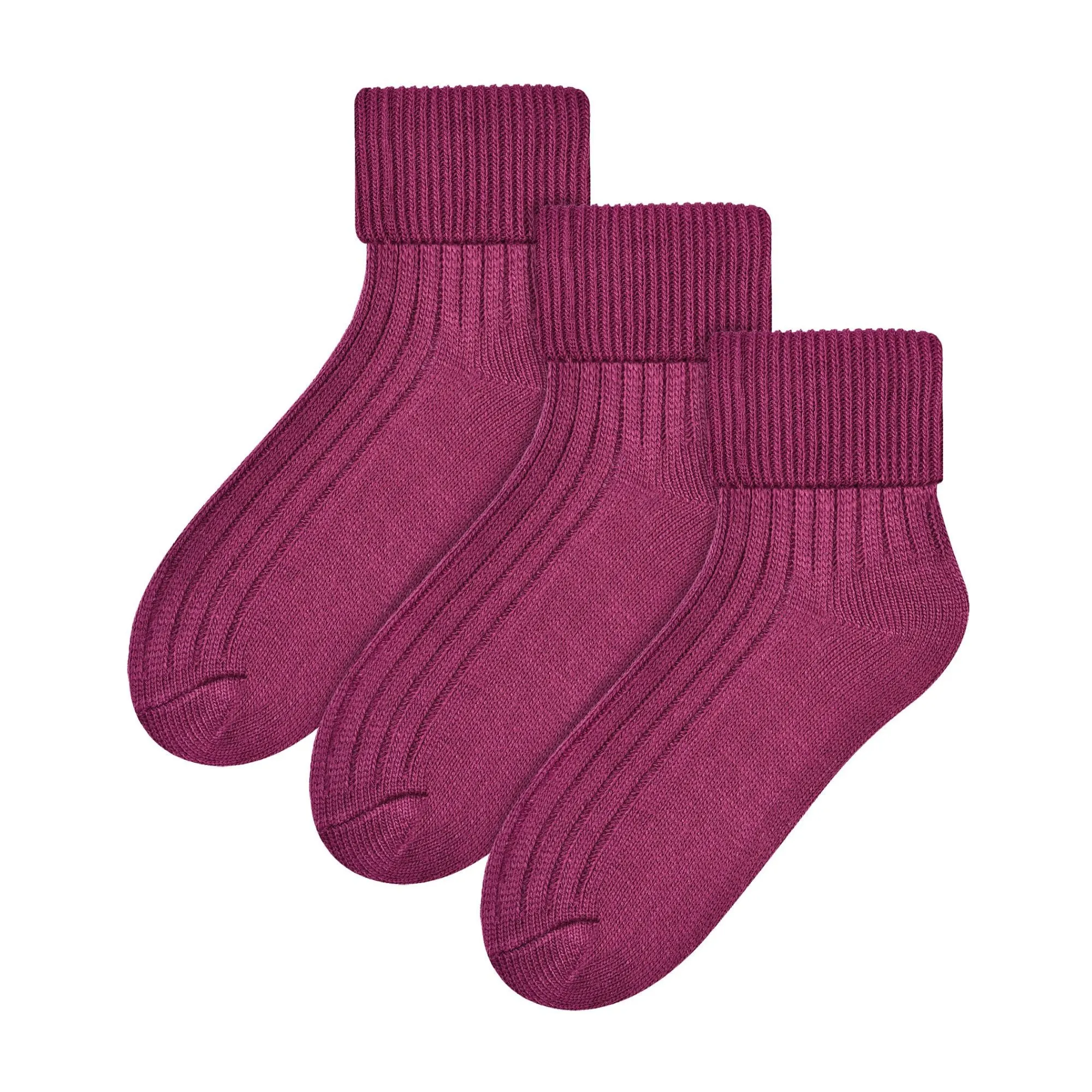 3 Pack Ladies Cosy Wool Bed Socks (2 Sizes)