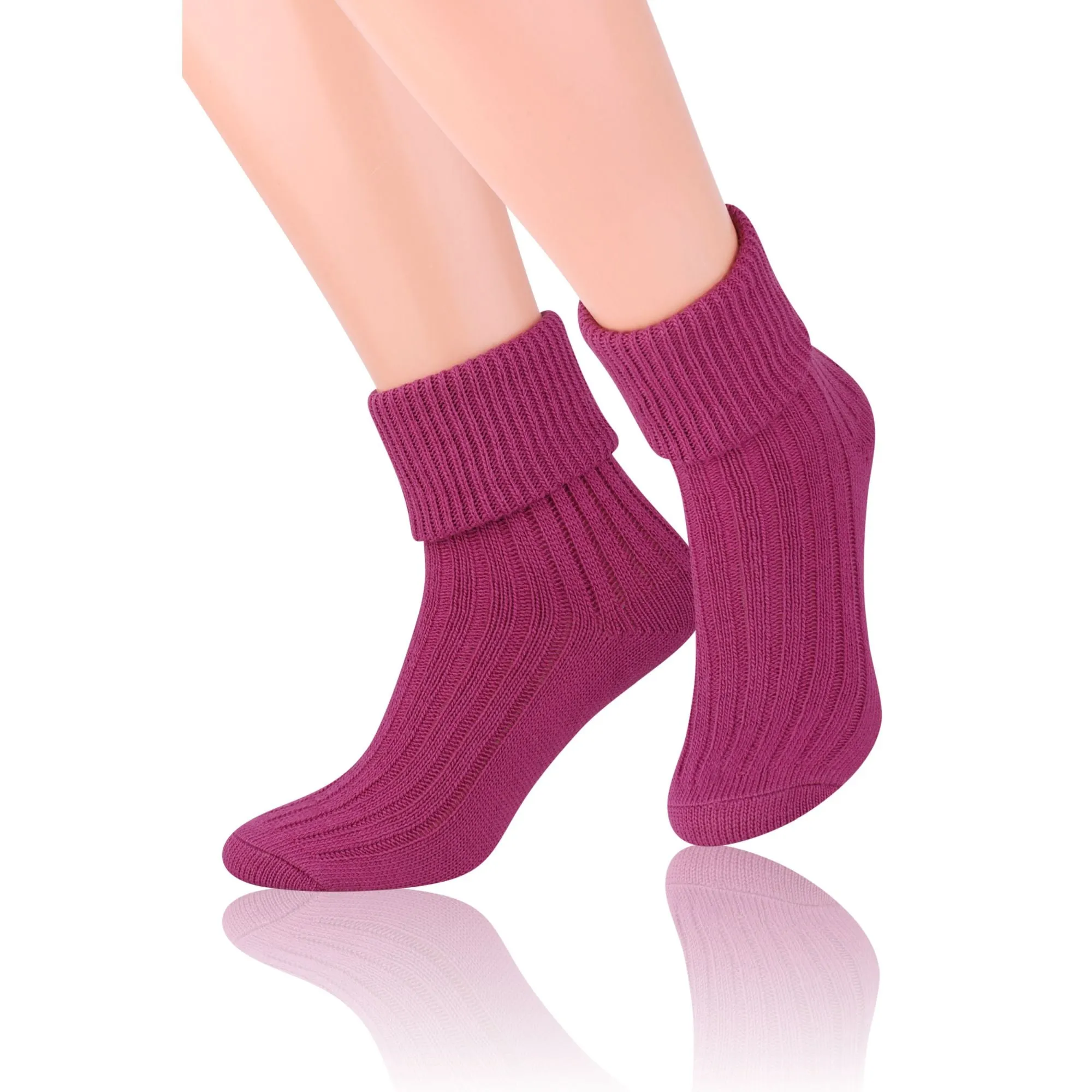 3 Pack Ladies Cosy Wool Bed Socks (2 Sizes)