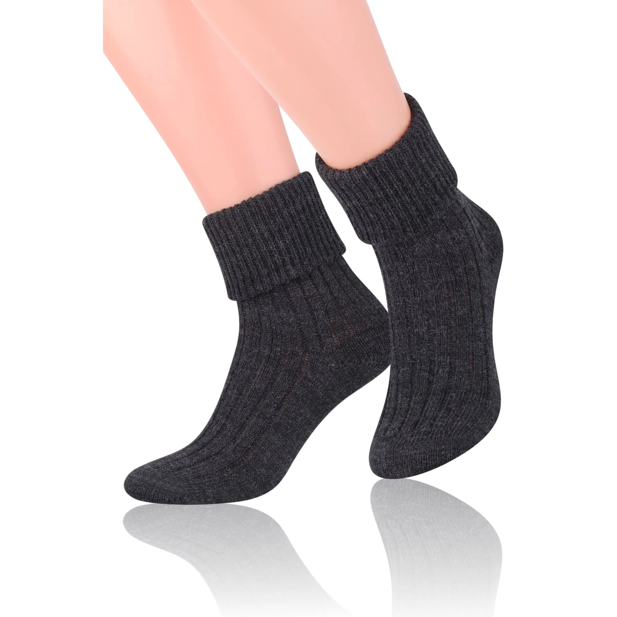 3 Pack Ladies Cosy Wool Bed Socks (2 Sizes)