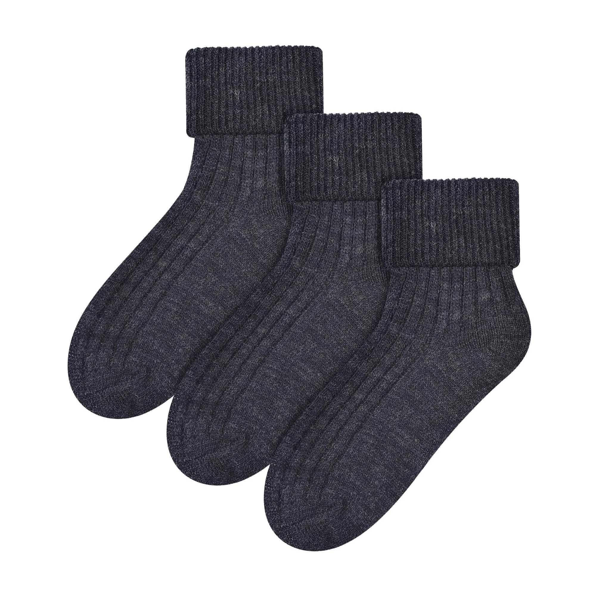 3 Pack Ladies Cosy Wool Bed Socks (2 Sizes)