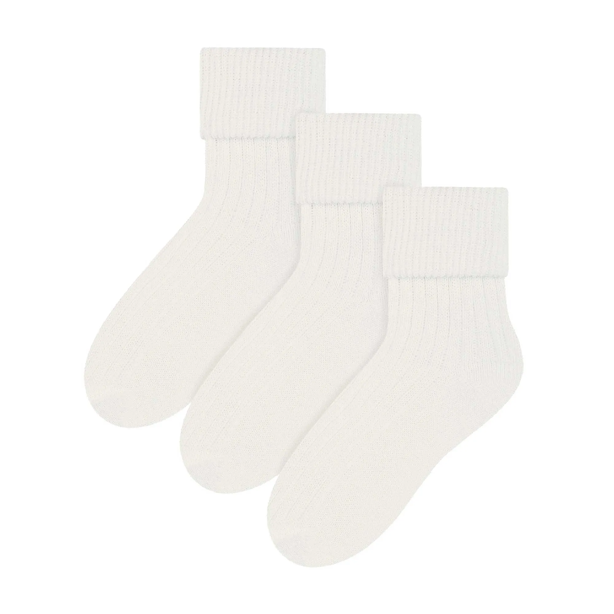 3 Pack Ladies Cosy Wool Bed Socks (2 Sizes)