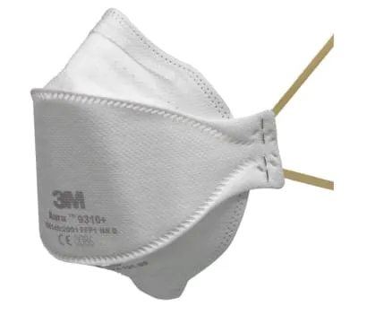3M 9310 plus Aura Flat Fold Particulate Respirator Mask Ffp1 (Pack Of 20)- 9310
