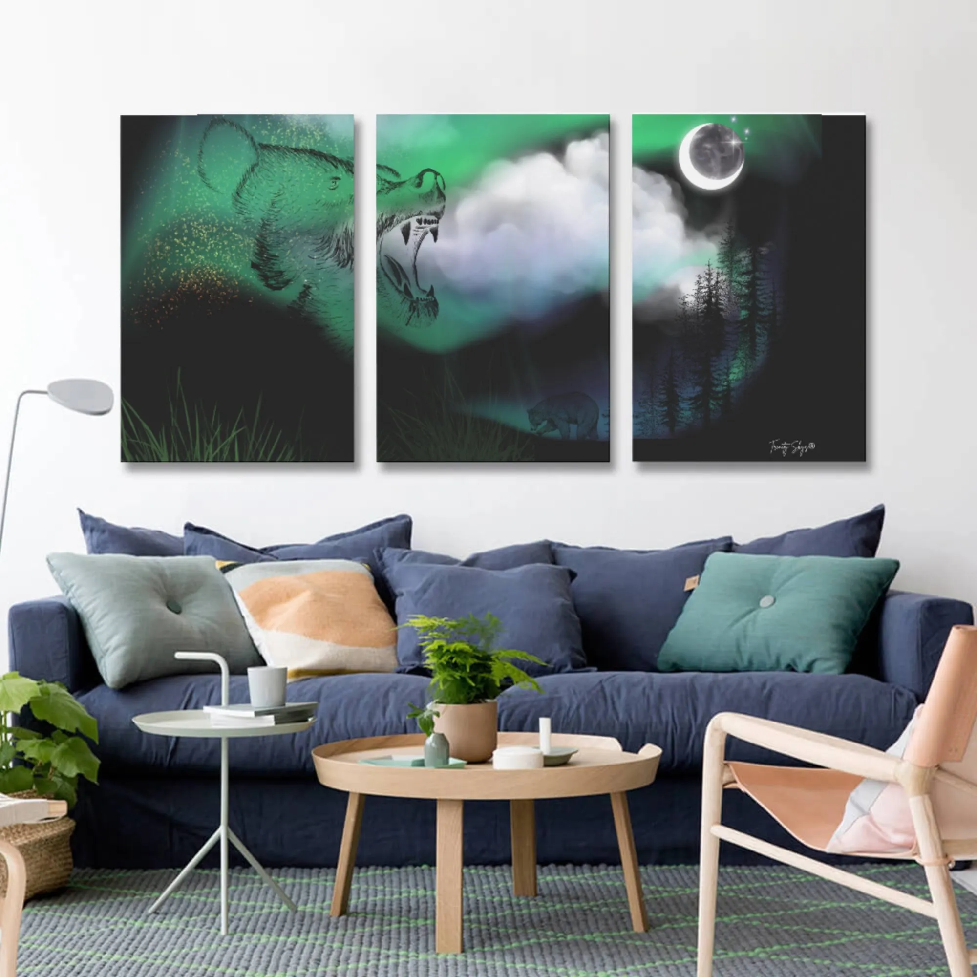 3pc Wall Art (bear)