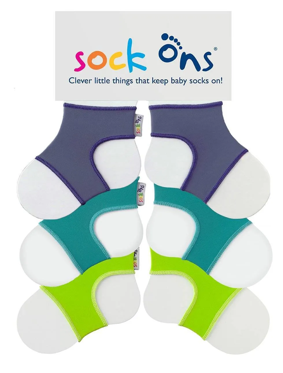 3pk Sock Ons Multi Pack SAVE! SS21A