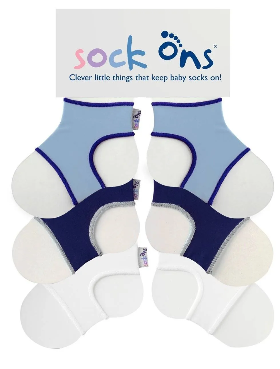 3pk Sock Ons Multi Pack SAVE! SS21A