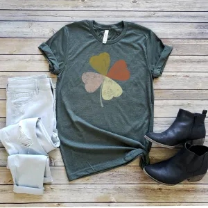 4 COLORED LEAF SHAMROCK TEE