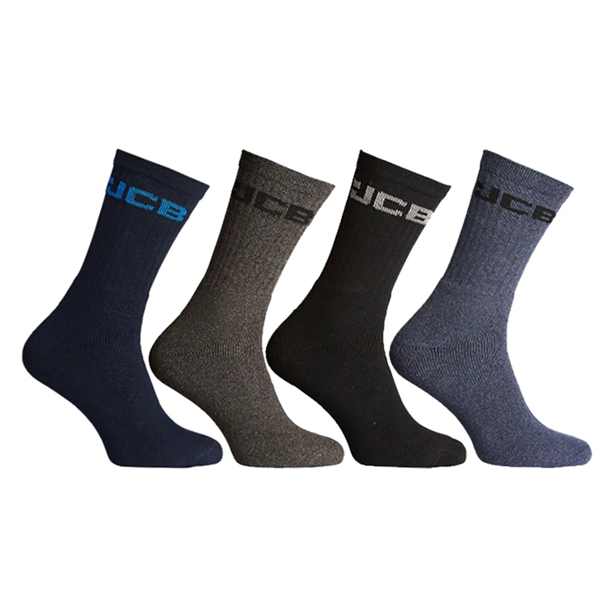 4 Pack Mens Cotton Industrial Work Gear Socks for Boots