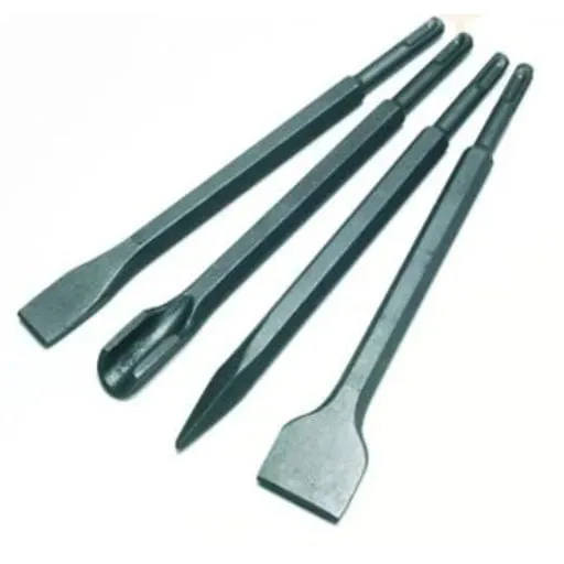 5 Pack Sds  Chisels - 80Mm Extra Wide Tile Removing Cranked Chisel Wall Floor