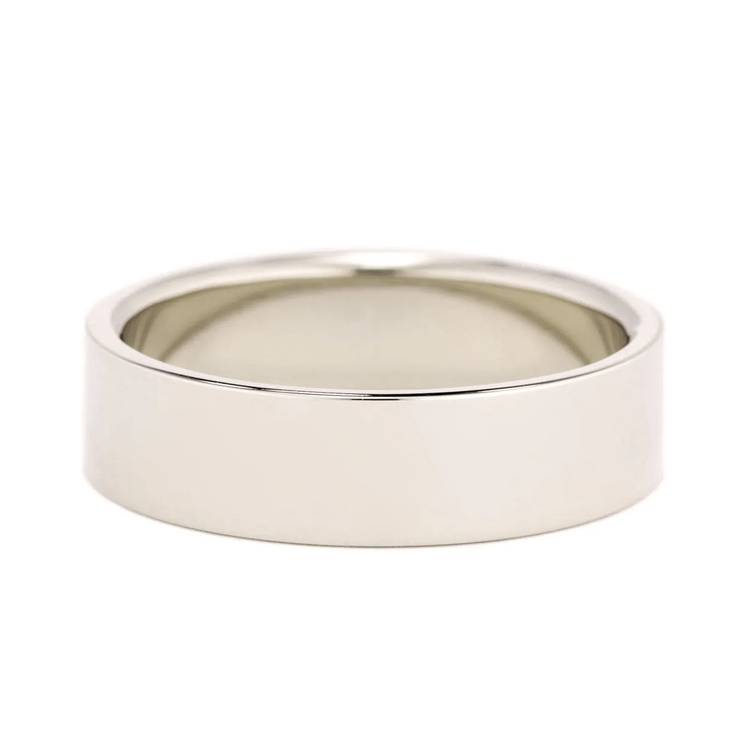 6mm Flat Wedding Band