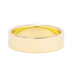 6mm Flat Wedding Band