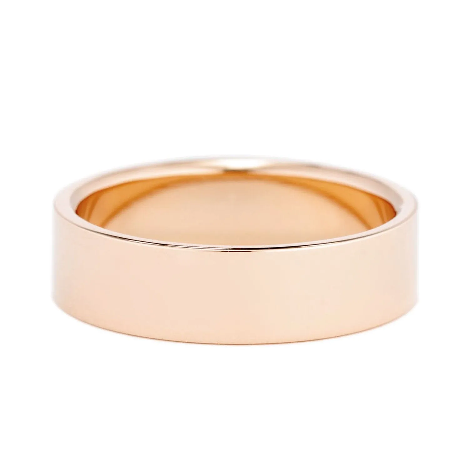 6mm Flat Wedding Band
