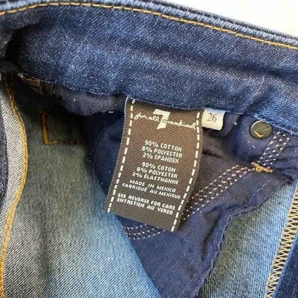 7 For All Mankind A Pocket Hi Rise Straight - Women’s 26