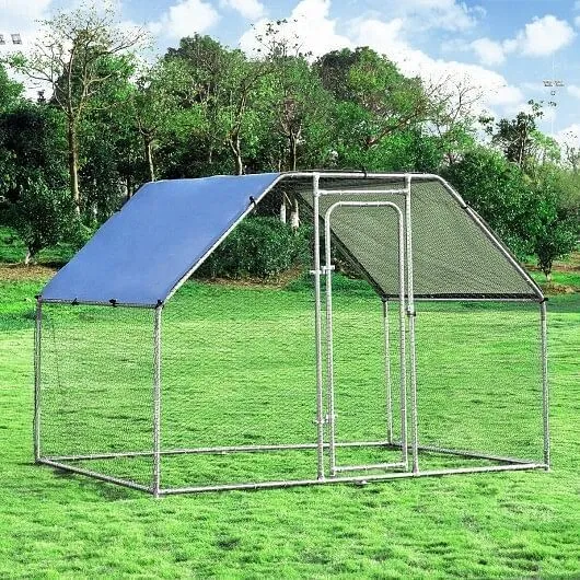 9.5 x 6.5 Feet Large Walk In Chicken Run Cage