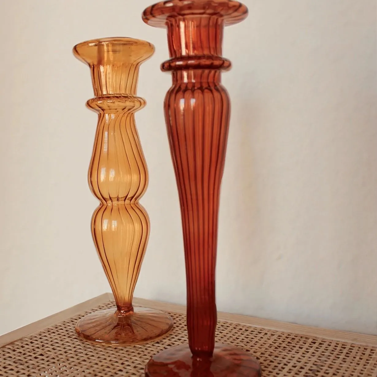 A La Classic candle holder terra