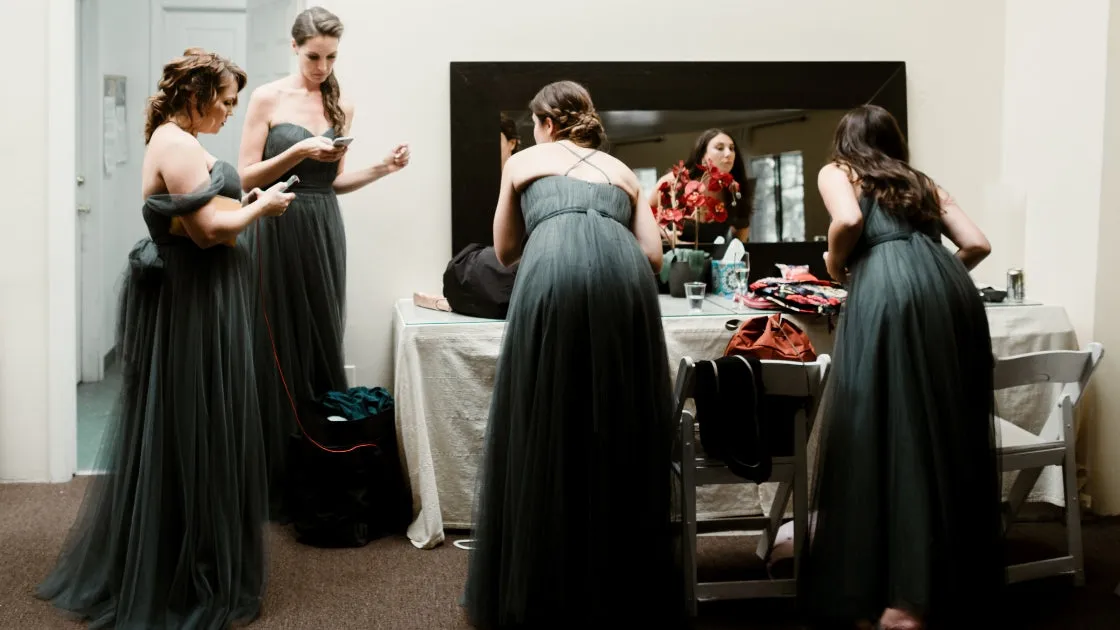 A-line Floor-length Sweetheart Backless Long Tulle Bridesmaid Dresses, BD0617