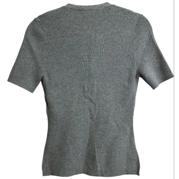 ABERCROMBIE AND FITCH Slim Henley Sweater Tee, Size SMALL