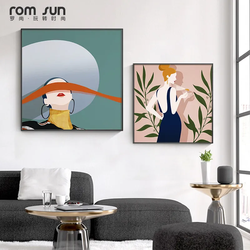 Abstract colorful Life is good Wall Art