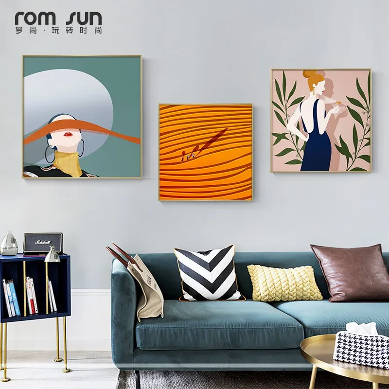 Abstract colorful Life is good Wall Art