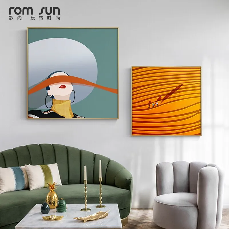 Abstract colorful Life is good Wall Art
