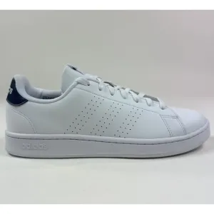 Adidas Advantage Mens 10 White Black Athletic Tennis Shoes Sportswear GZ5299 New