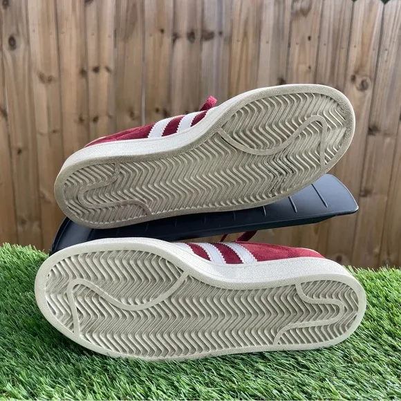 adidas Campus Collegiate Burgundy size 5m/6.5w