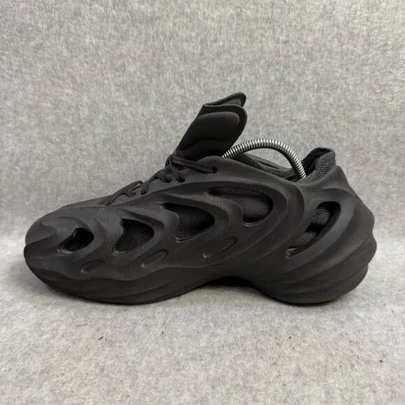 Adidas Men Shoes 6.5 Adifom Q Triple Black Carbon Chunky Lace Up Low Top Sneaker