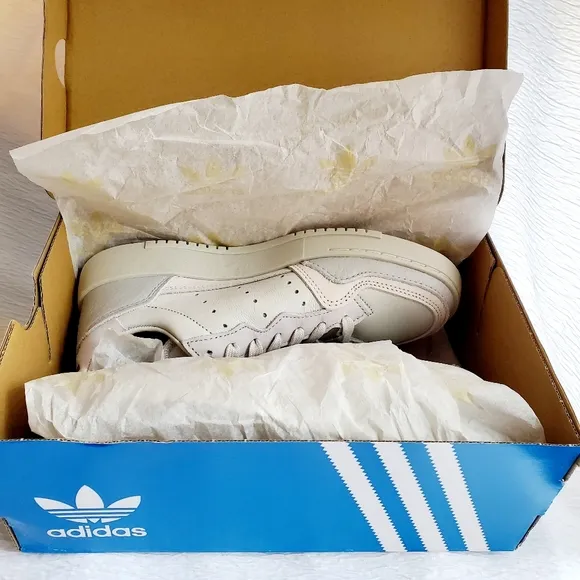 Adidas Men Supercourt Buffalo White Leather Shoes 5.5